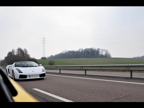 Lamborghini Gallardo high speed flyby