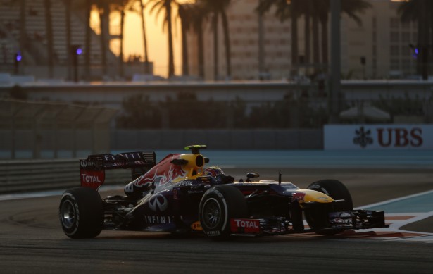 Red Bull Formula One driver Webber of Australia takes a corner during the second practice session of the Abu Dhabi F1 Grand Prix at the Yas Marina circuit on Yas Island