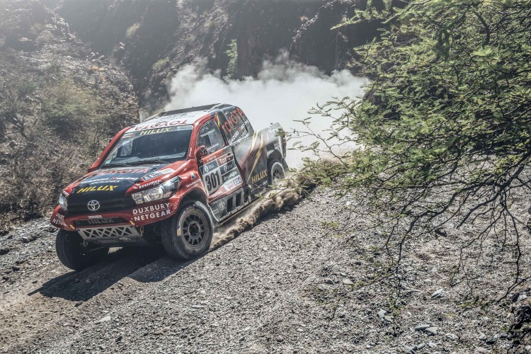 Giniel de Villiers (ZAF) from Toyota Gazoo Racing South Africa performs during stage 8 of Rally Dakar 2016 from Salta to Belen, Argentina on January 11, 2016.