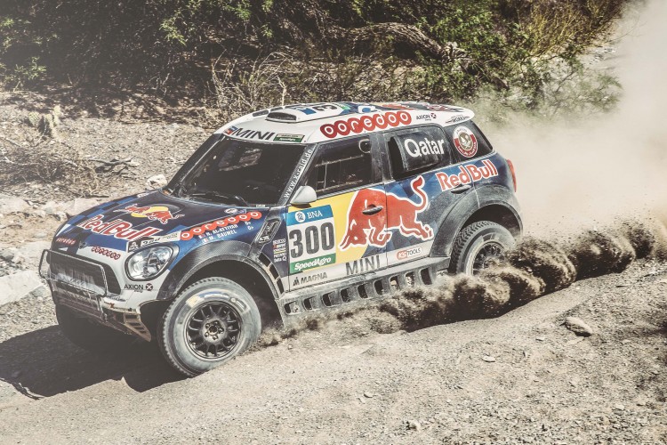Nasser Al-Attiyah (QAT) from Axion X-Raid Team performs during stage 8 of Rally Dakar 2016 from Salta to Belen, Argentina on January 11, 2016.