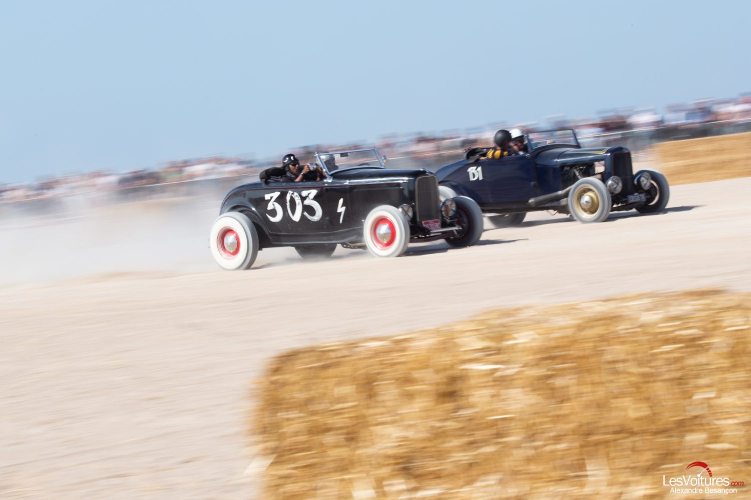 Normandy Beach Race 2023 hot rods Ouistreham