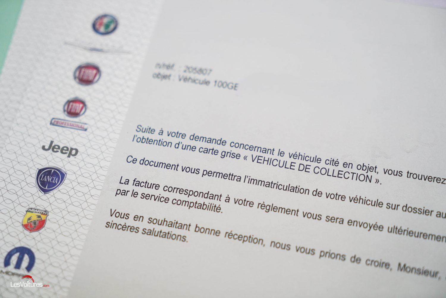 Comment Faire Pour Avoir Certificat De Collection Pour Une Voiture