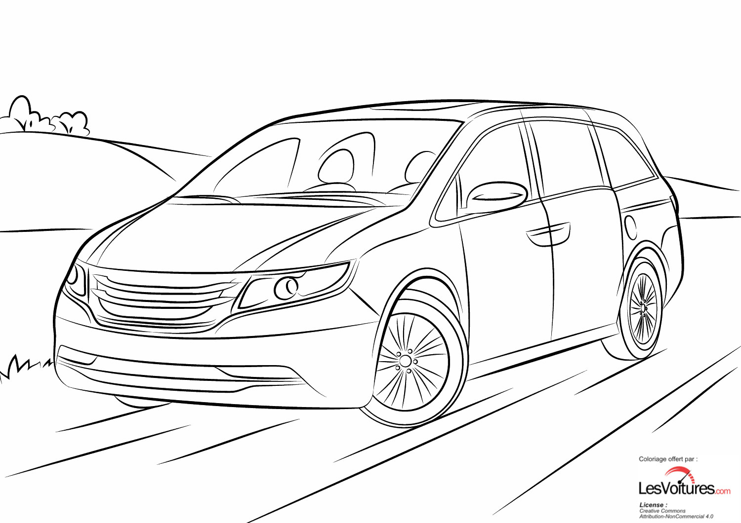 honda-odyssey-coloriage-voiture | Les Voitures