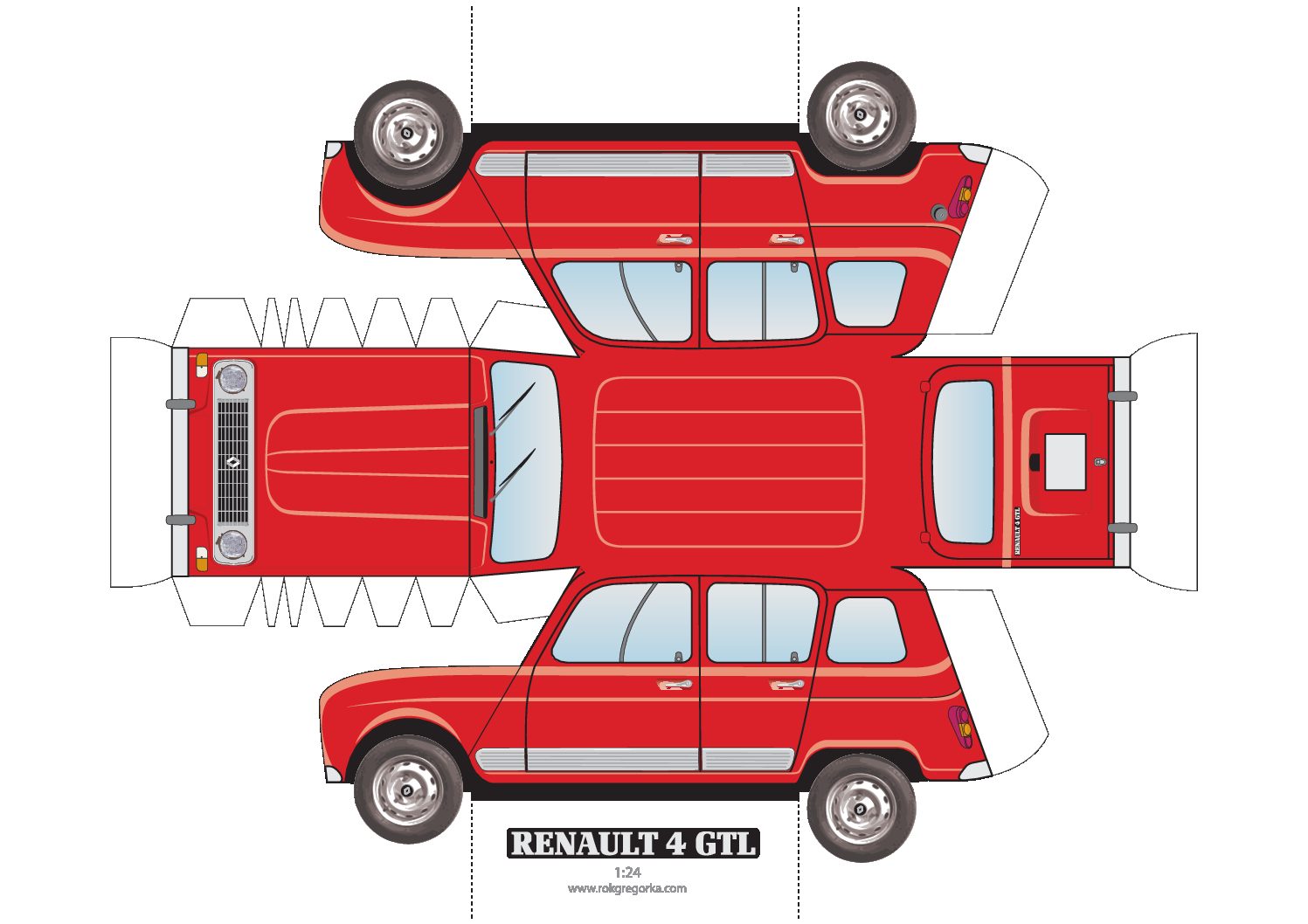 Maquette Voiture En Papier à Imprimer Gratuit