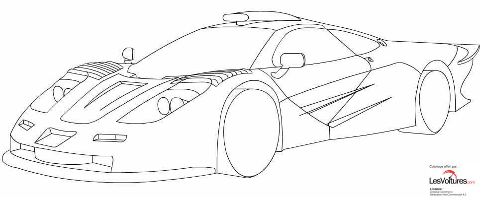 mclarren-f1-coloriage-voiture | Les Voitures