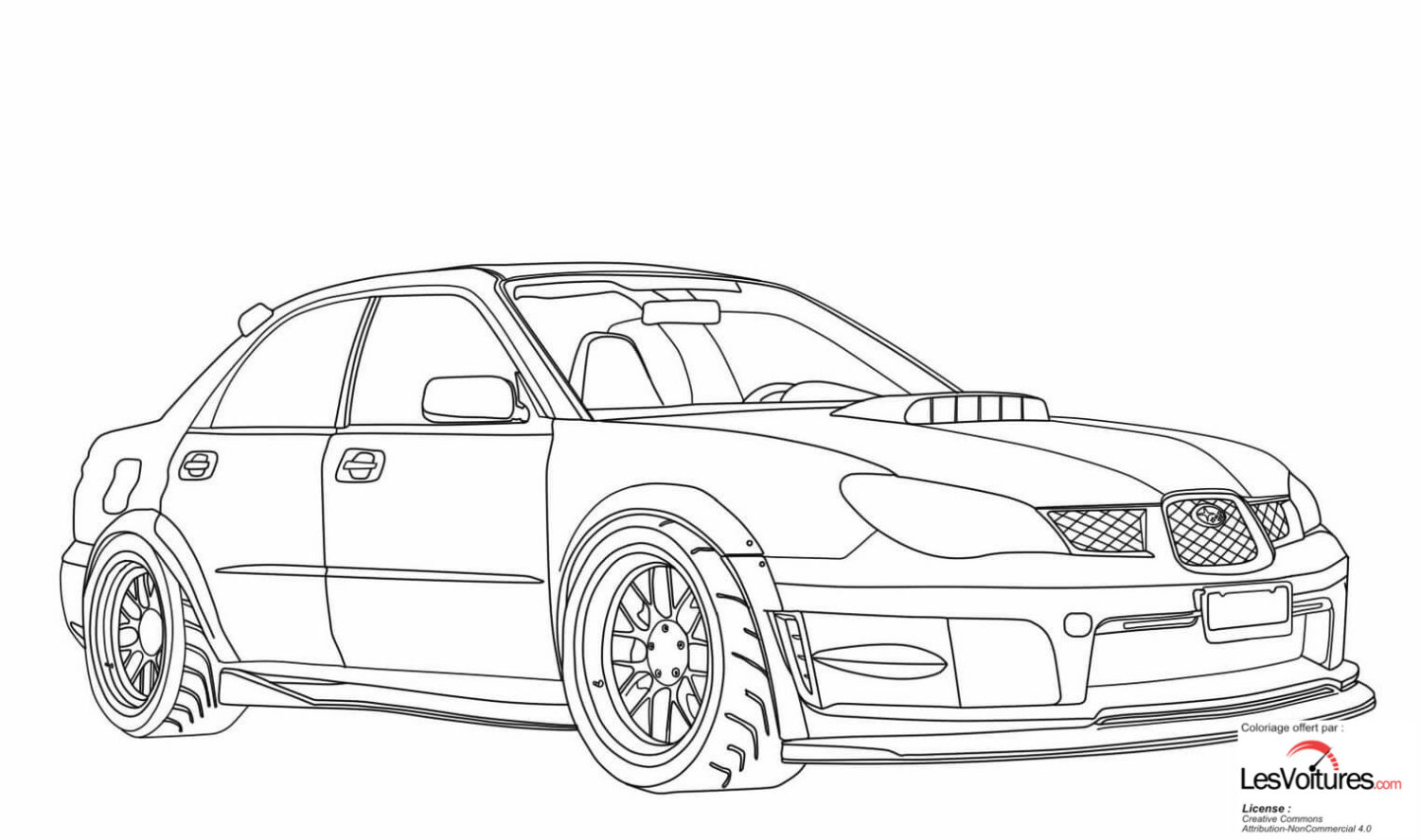 subaru-impreza-wrx-sti-coloriage-voiture | Les Voitures