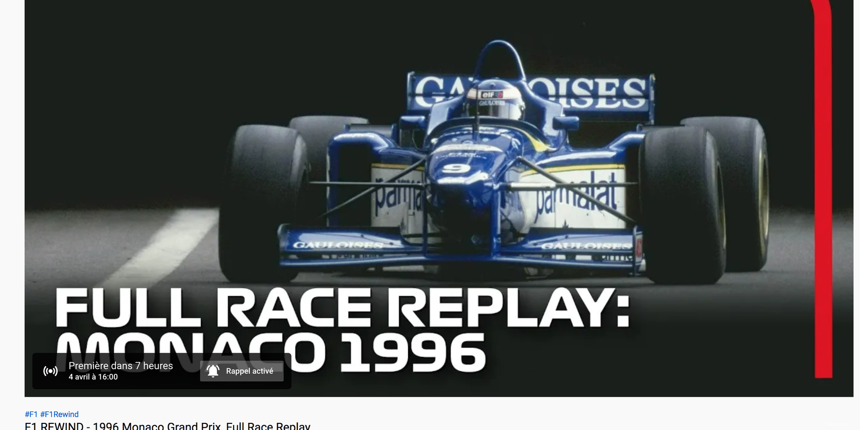 GP de Monaco 1996