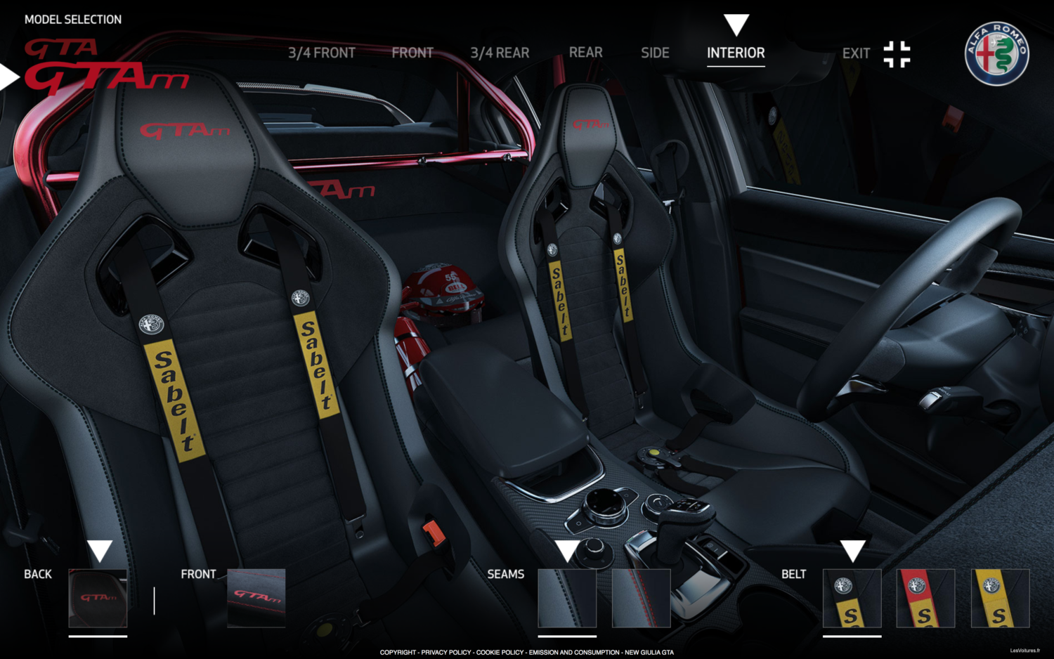 Configurateur Alfa Romeo Giulia Gta Gtam Les Voitures