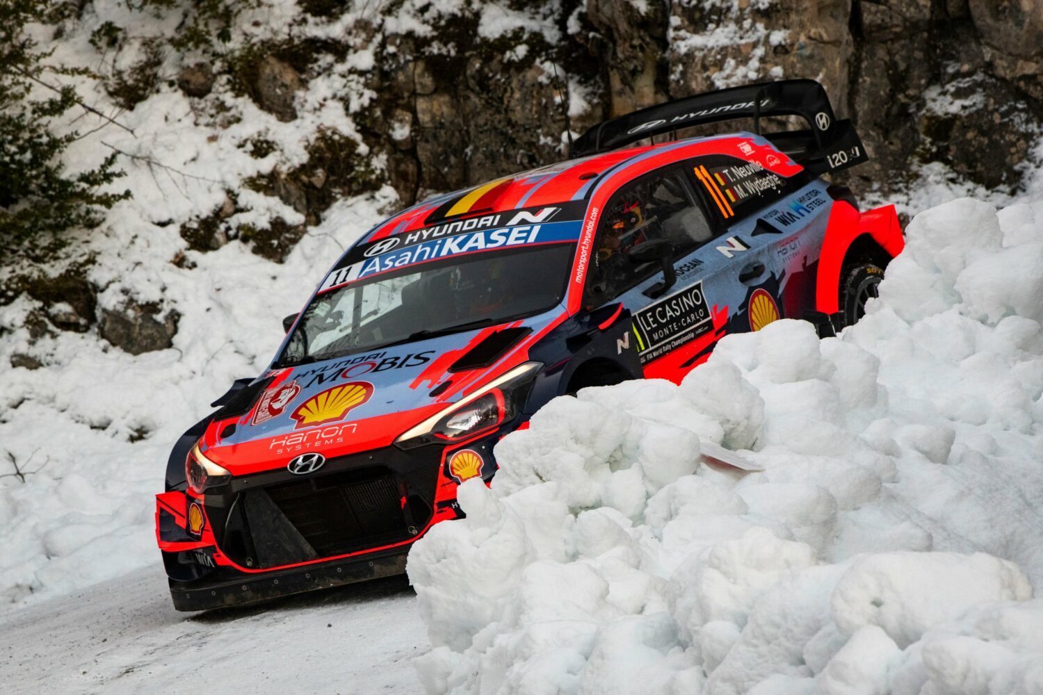 Plaque Rallye Monte Carlo 2021 - Ogier, Neuville, Toyota, Ford, Hyundai - Affiche WRC