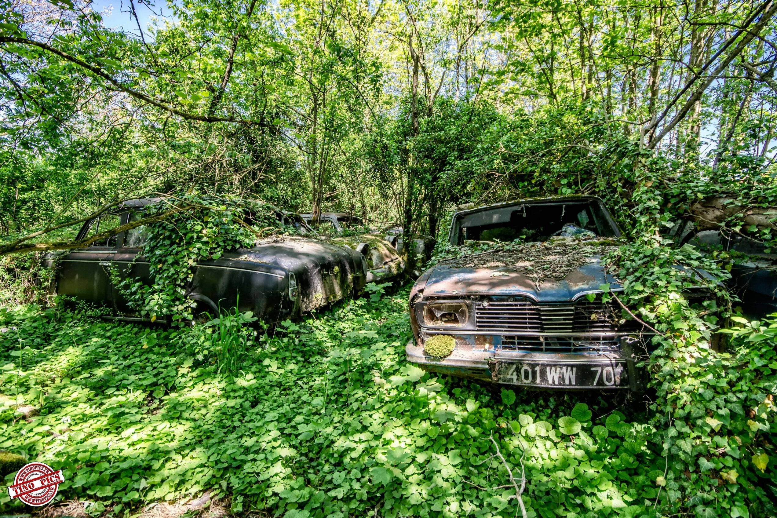 urbex garage poussette cimetière de voitures