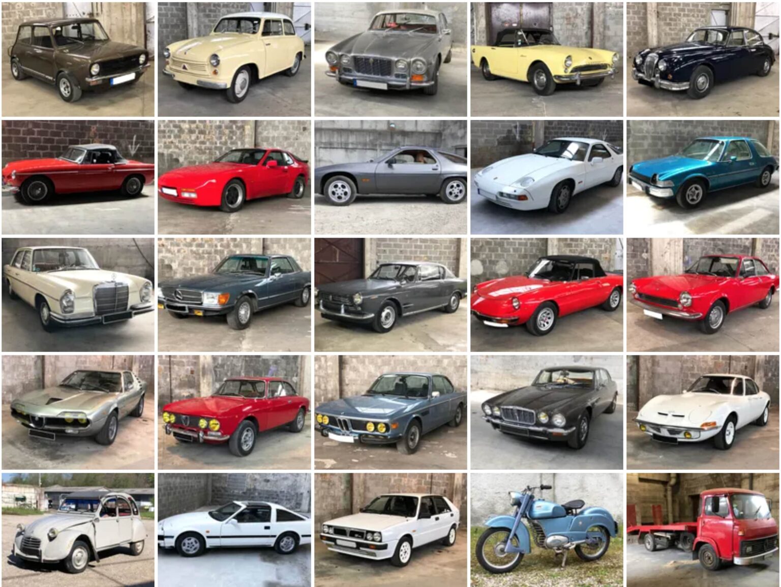 Vente aux enchères plus de 120 voitures à vendre le 29 mai Les Voitures