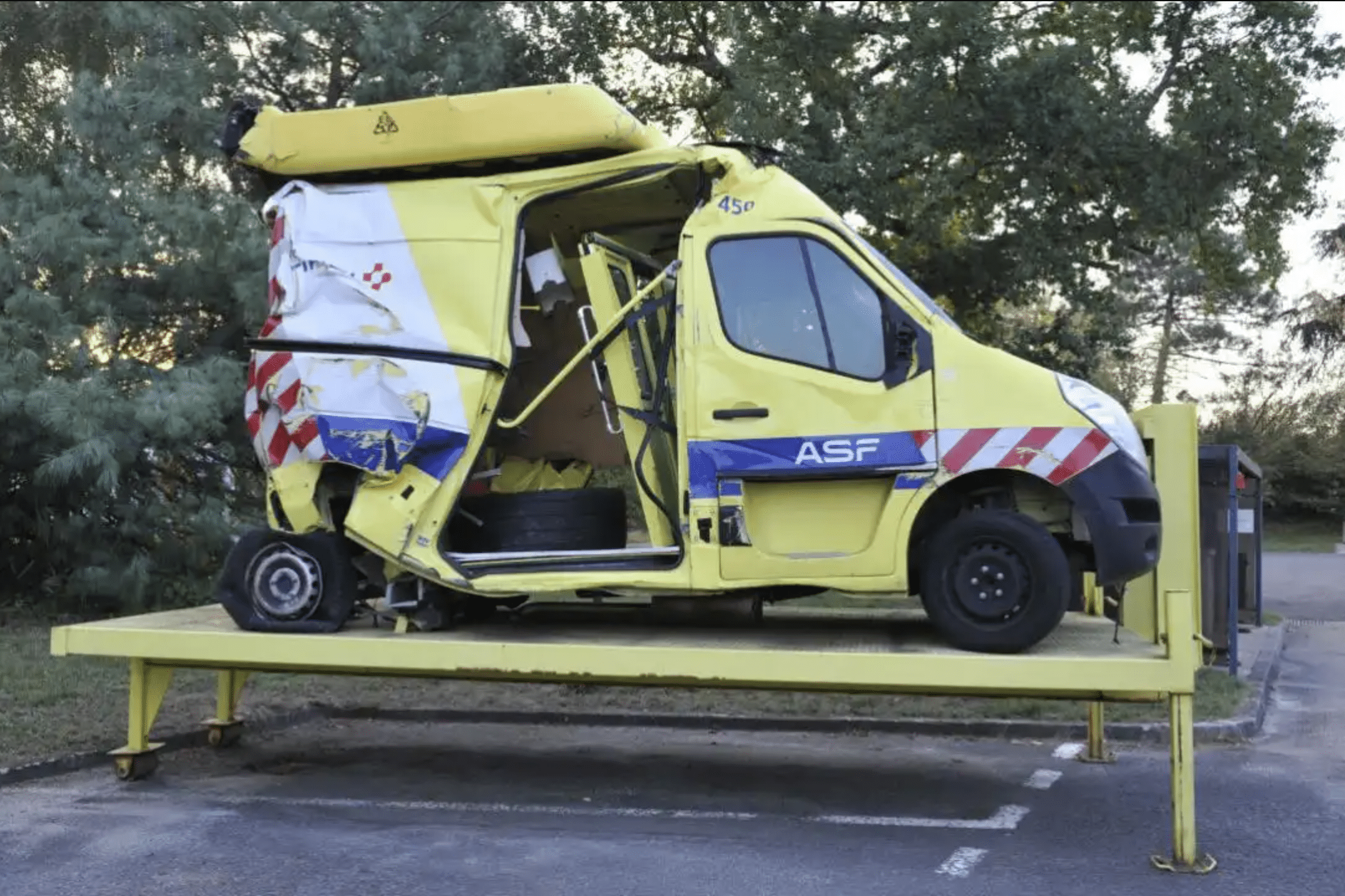 Vinci Autoroutes fourgons accidentés