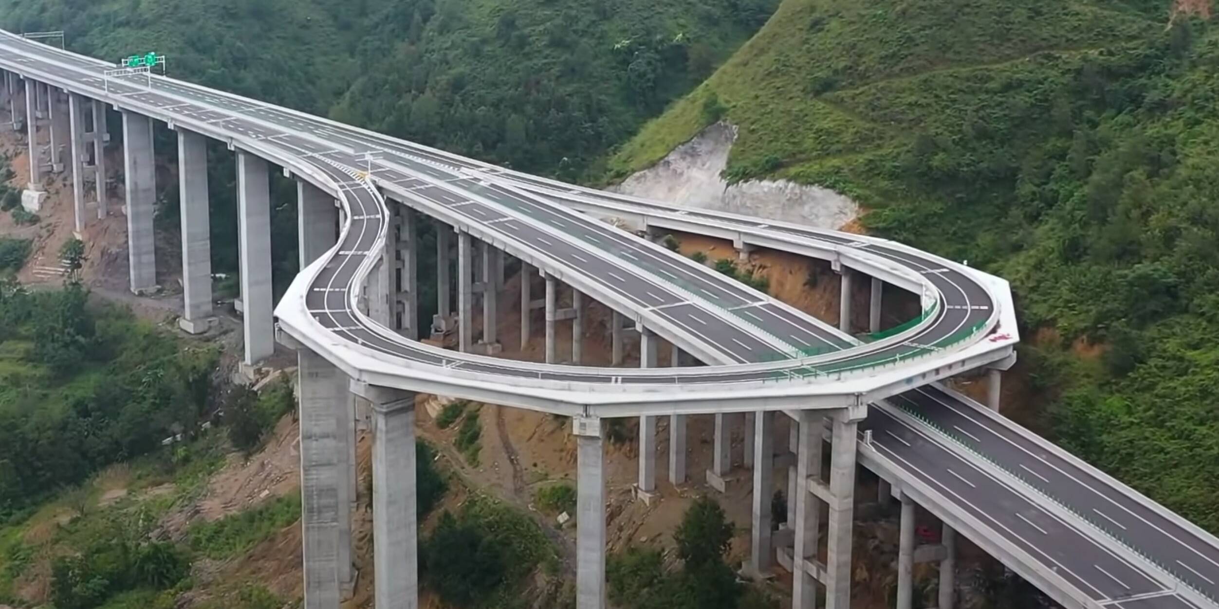 Chine demi-tour autoroute