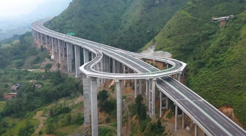 Chine demi-tour autoroute