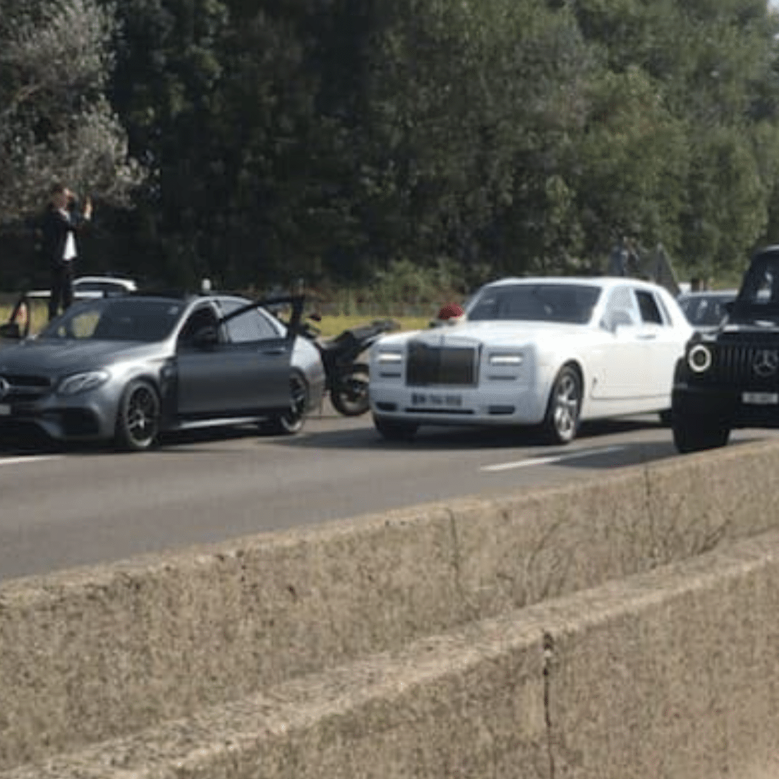 cortège de mariage Lyon voitures de luxe