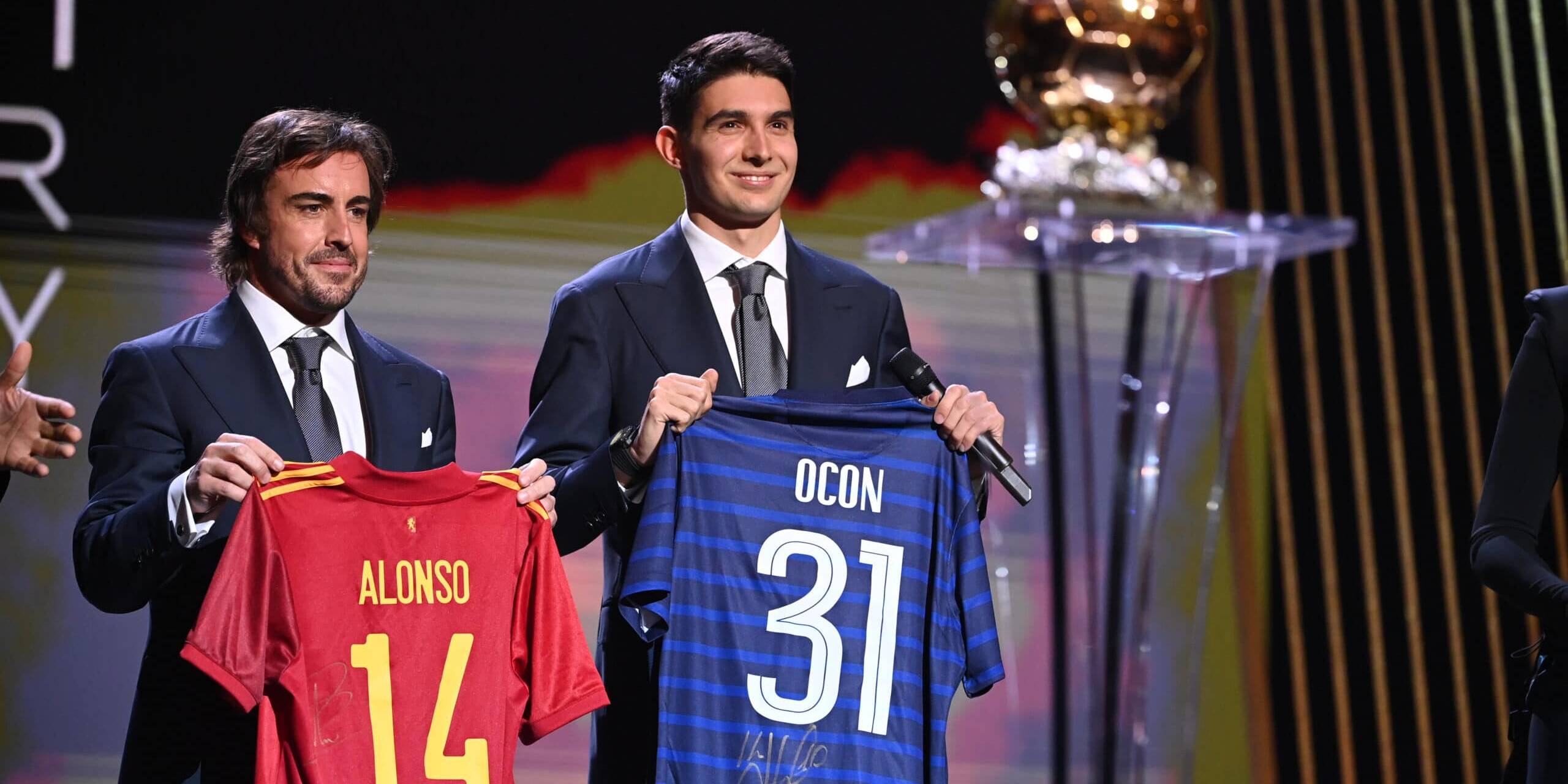 Alpine F1 Team Fernando Alonso Etsteban Ocon Ballon d'Or 2021 Lionel Messi