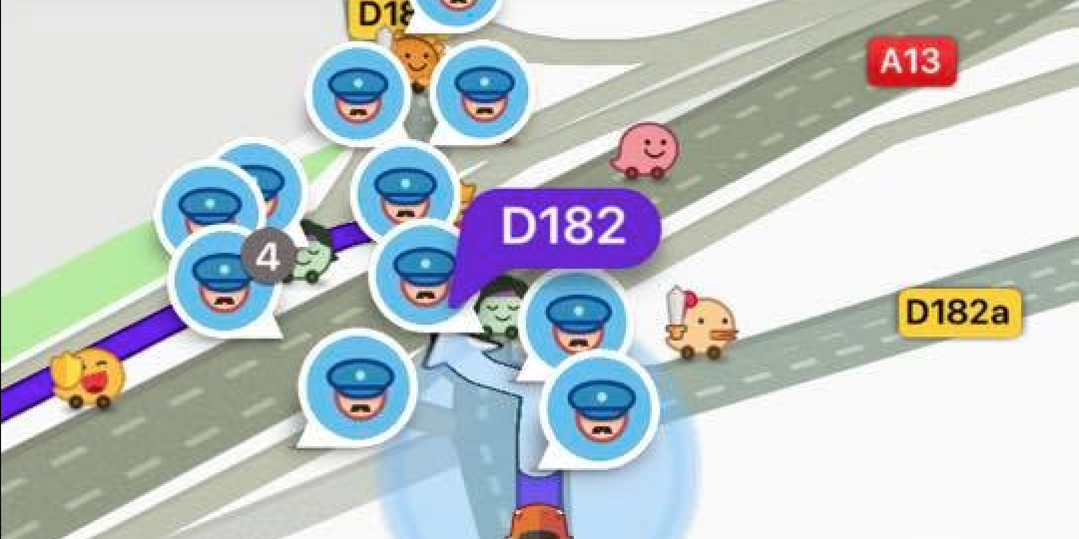 Radars Waze Coyote signalement police
