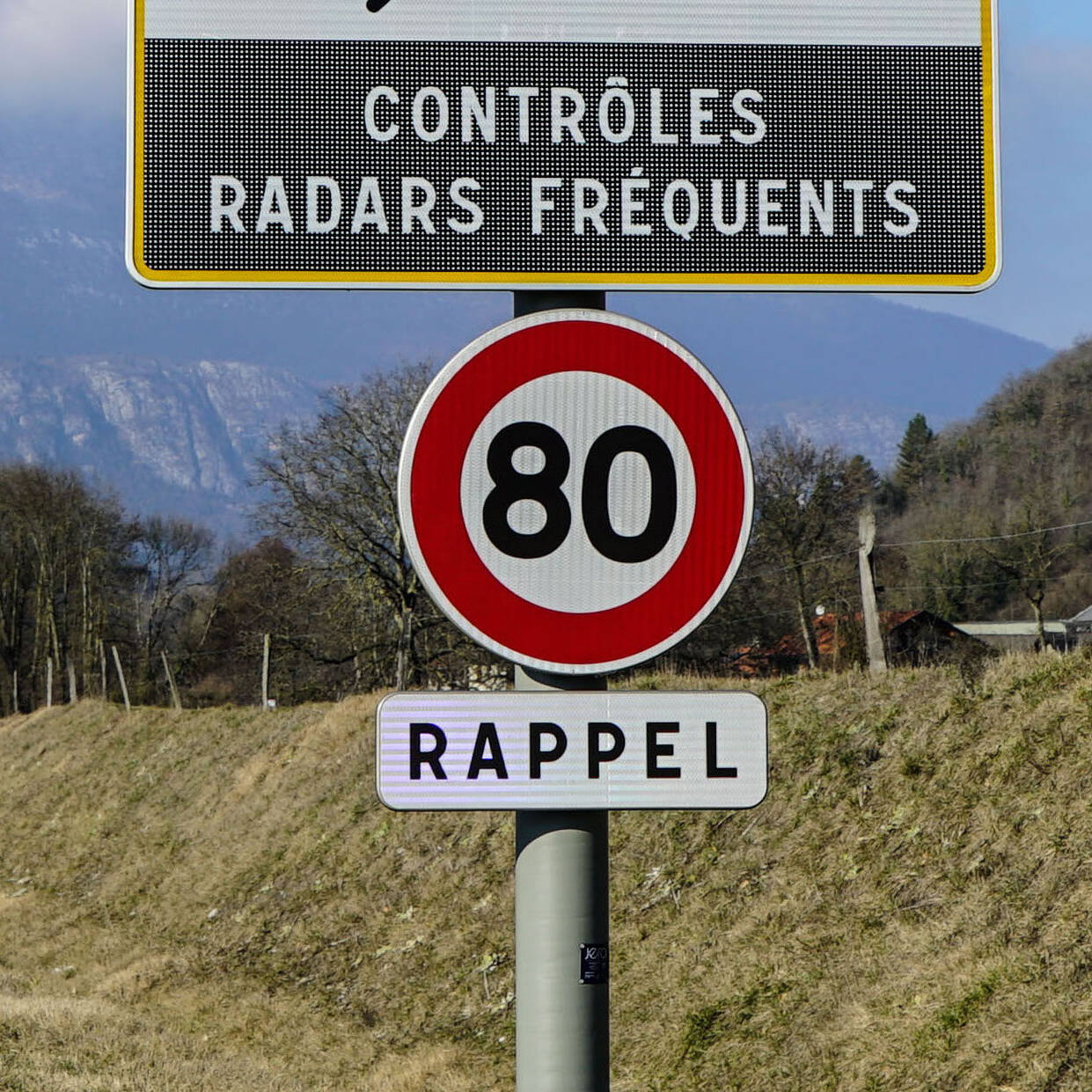 passage à 80 km/h
