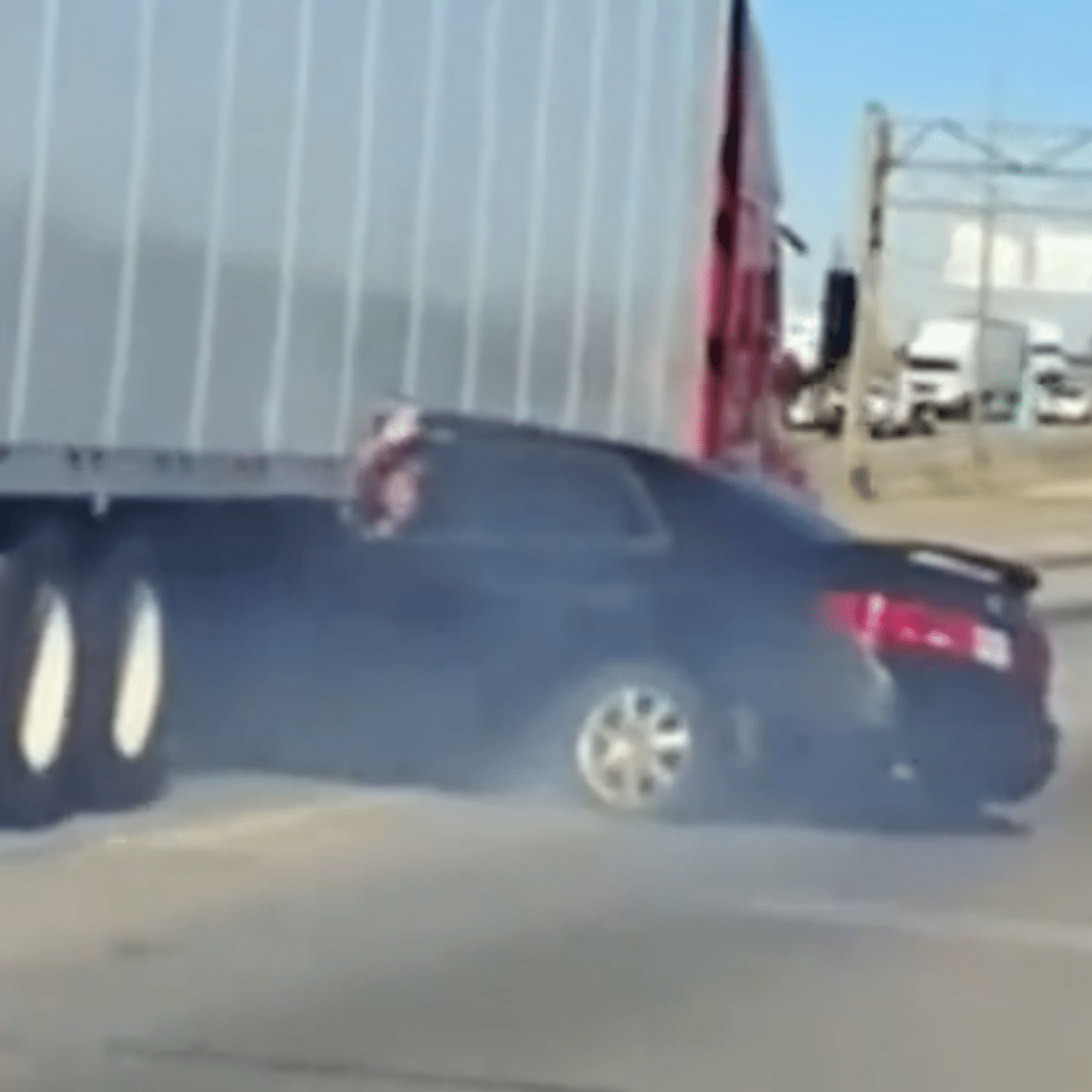 accident USA camion autoroute voiture