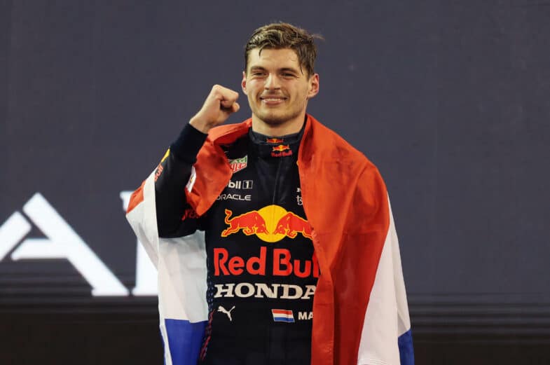 Max Verstappen F1 2021 GP d'Abu Dhabi Champion du Monde