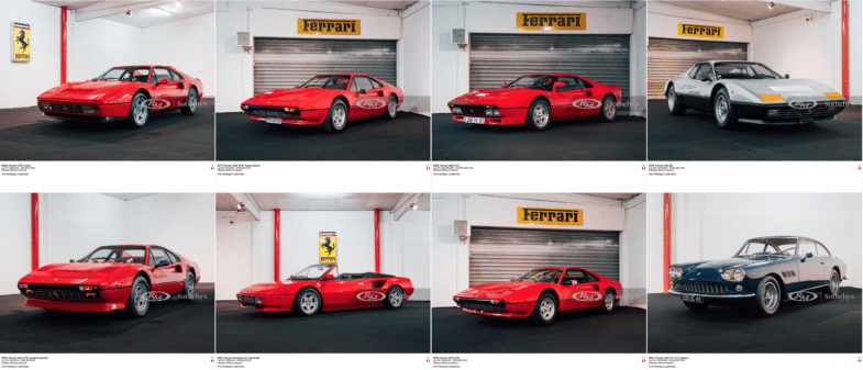 collection Ferrari collection Petitjean vente aux enchères