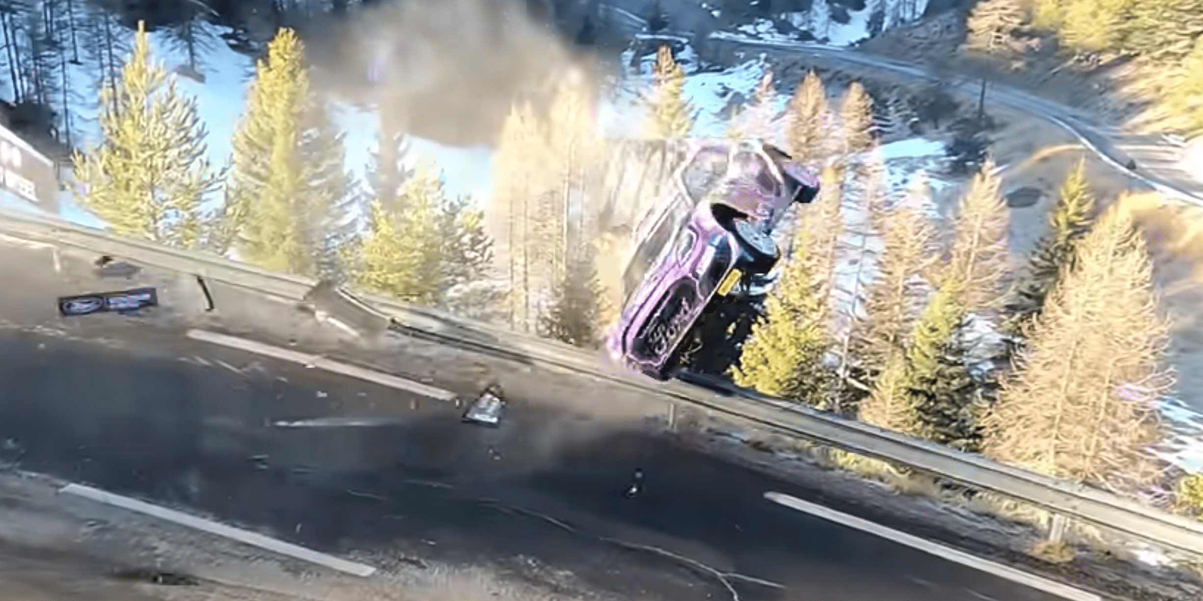 vidéo YouTube crash Adrien Fourmaux Rallye Monte-Carlo 2022