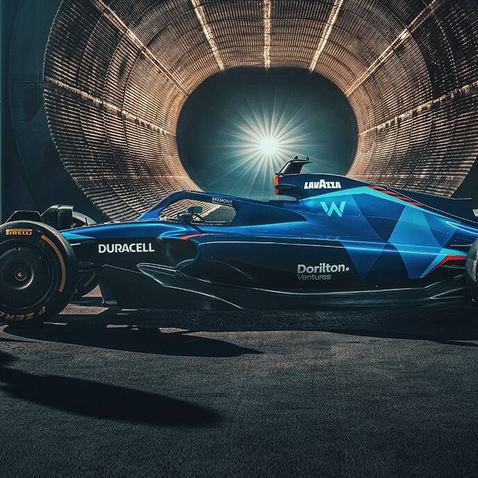 Williams Racing FW44 F1 2022 Duracell Franck Williams