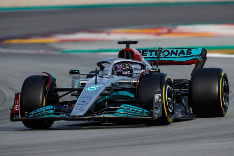 F1 2022 Lewis Hamilton essais Barcelone