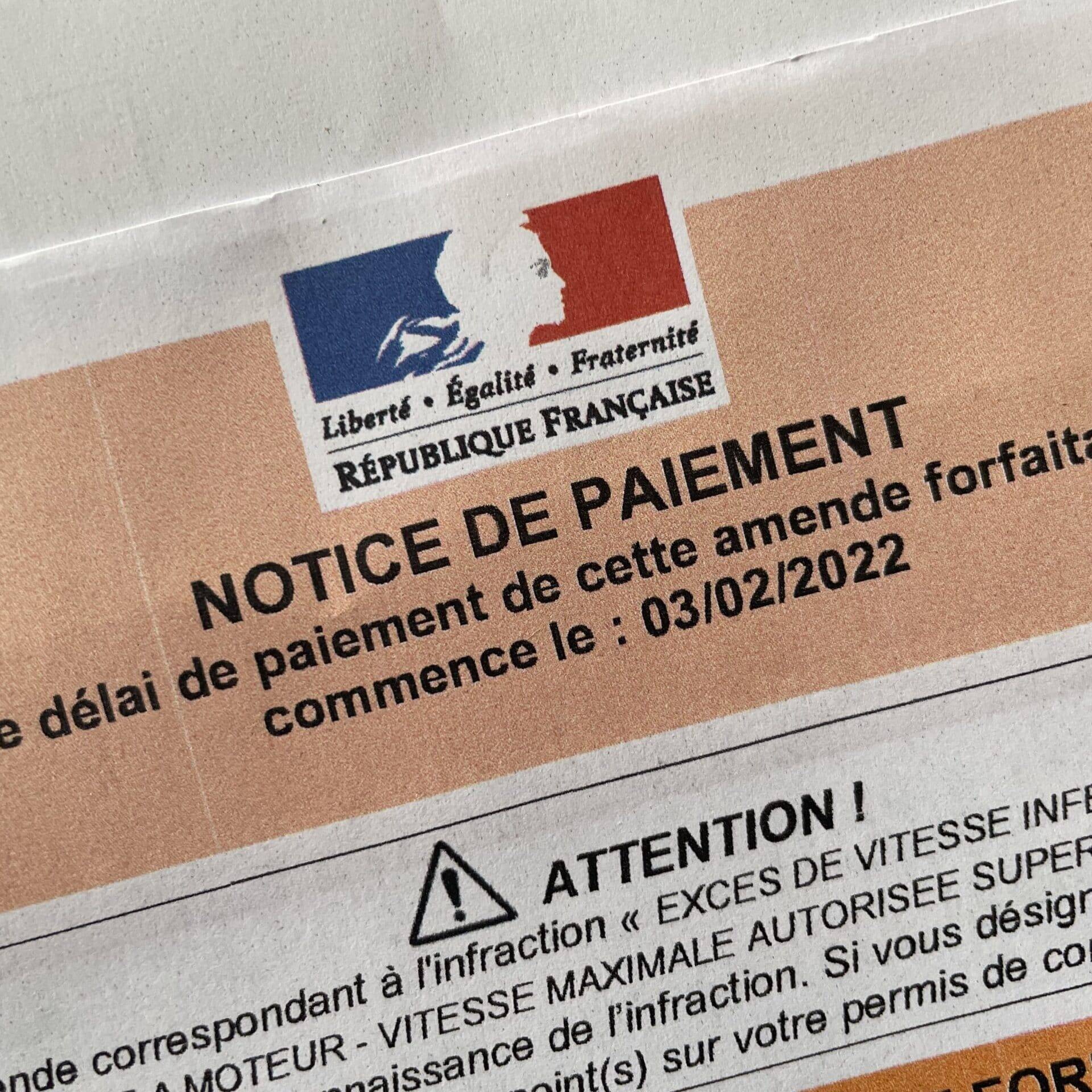 PV électronique ANTAI amendes routières