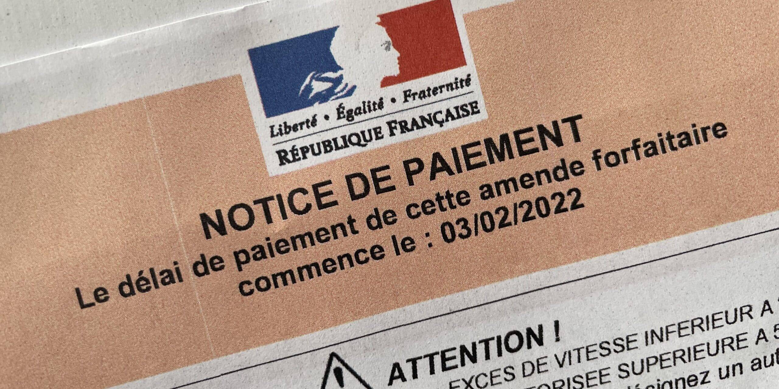 PV électronique ANTAI amendes routières