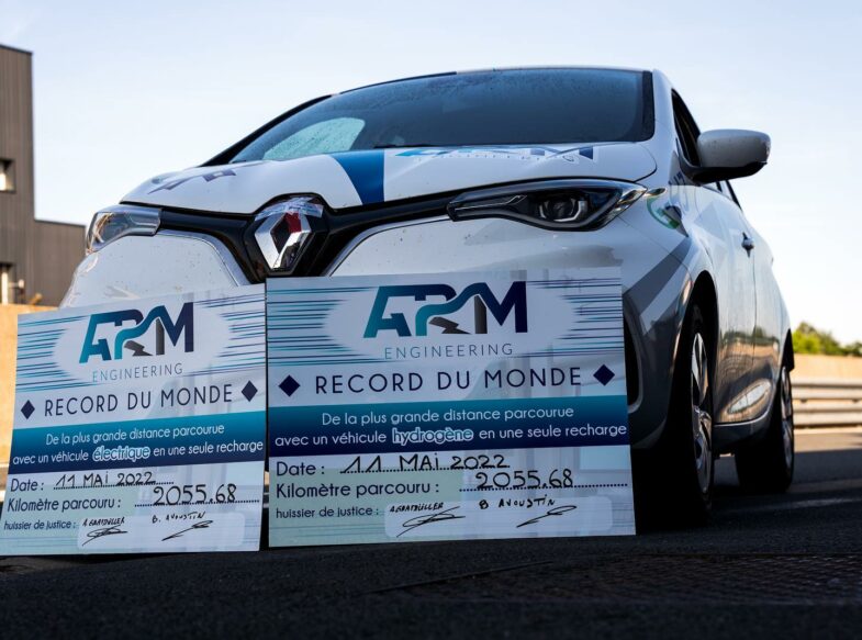 Renault Zoé record autonomie pile à combustible ARM Engineering