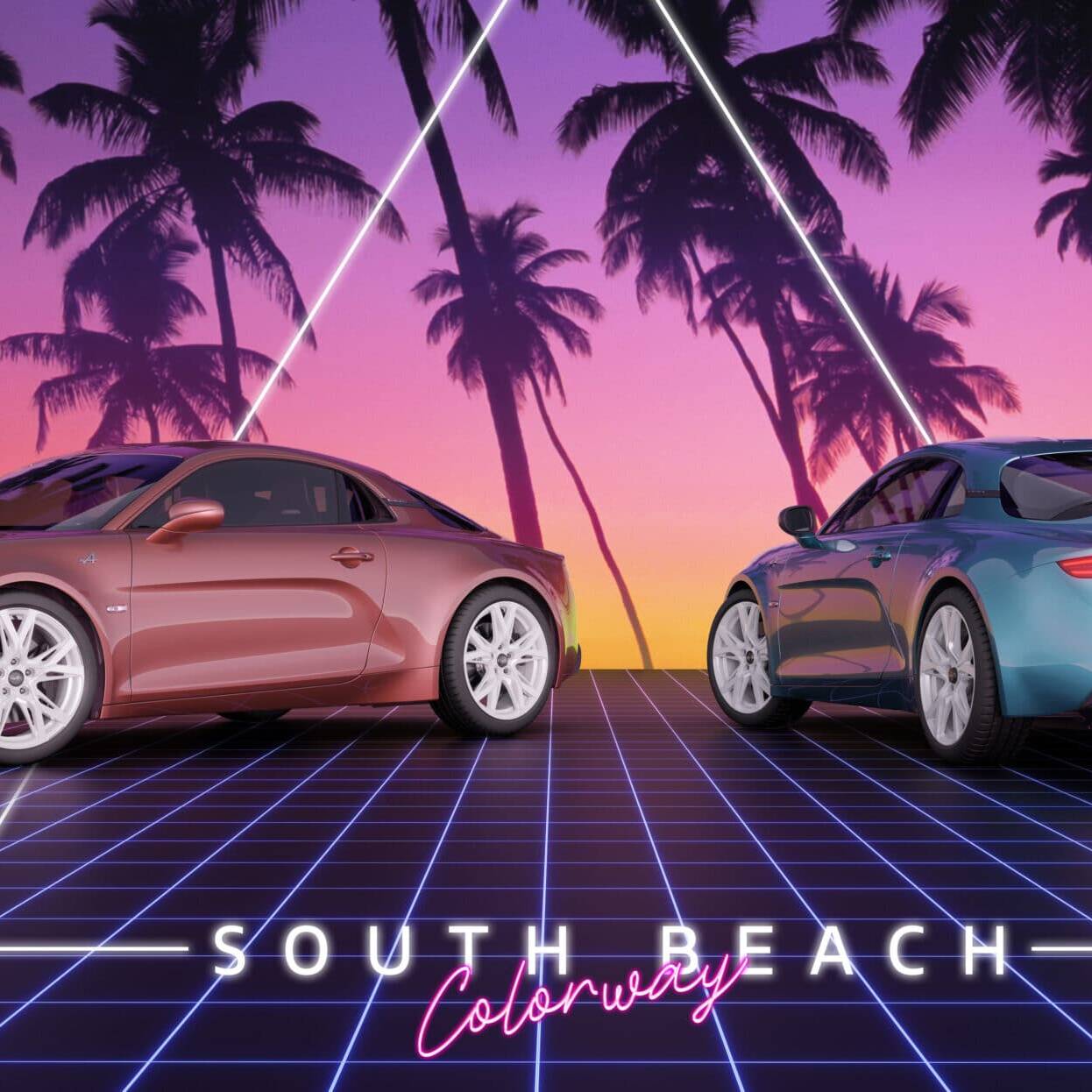 Alpine A110 South Beach Colorway