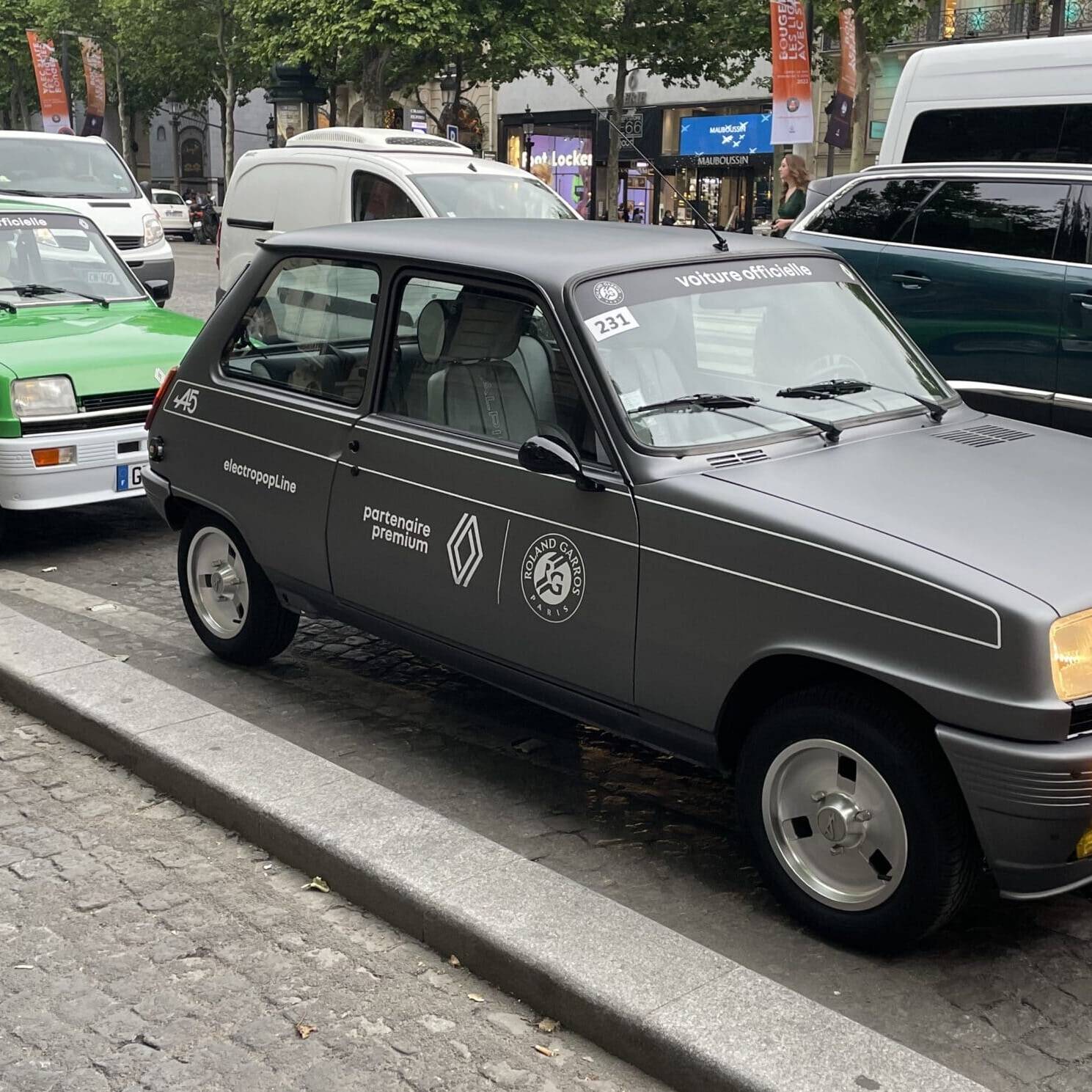 Renault 5 électrique rétrofit Roland-Garros