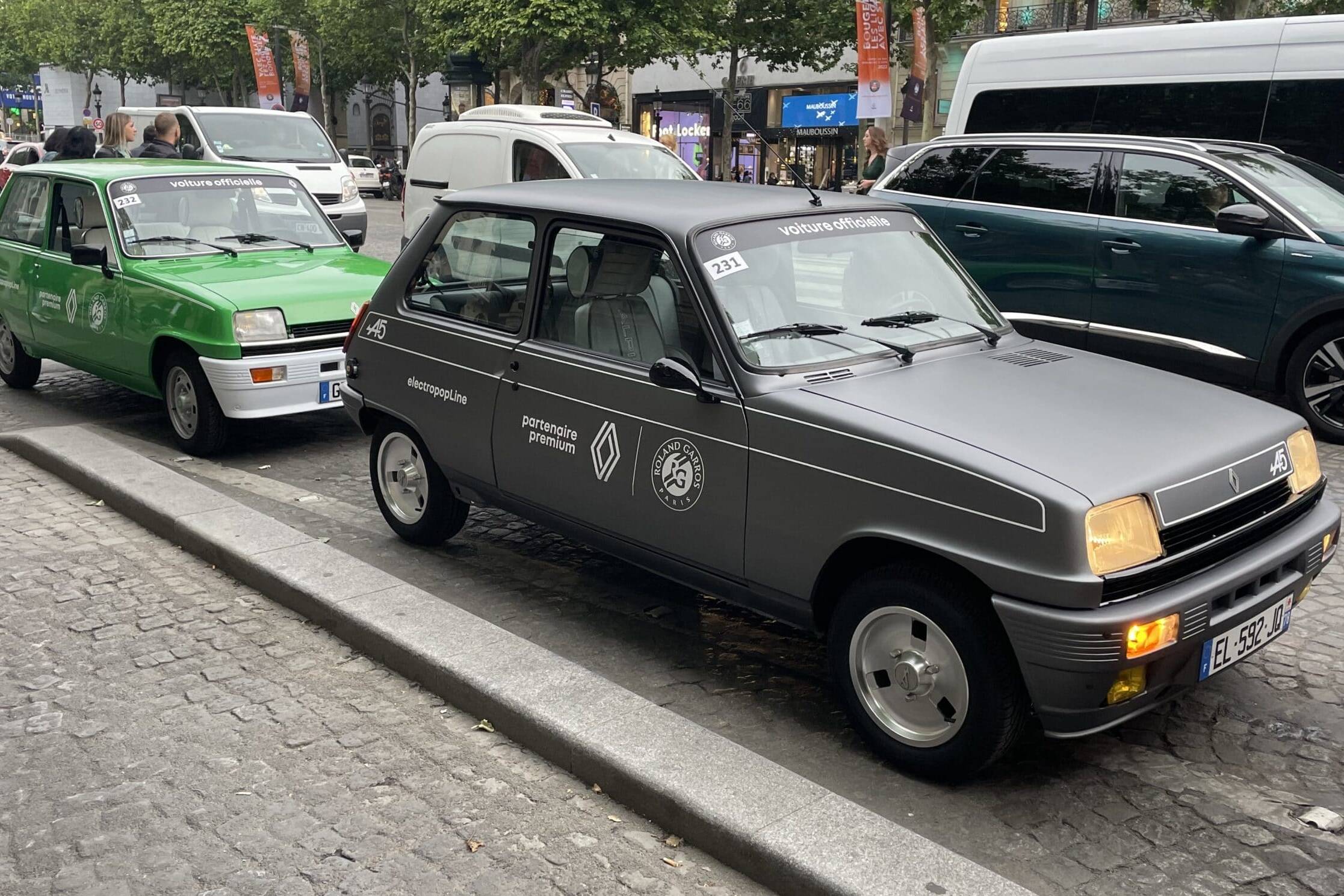 Renault 5 électrique rétrofit Roland-Garros