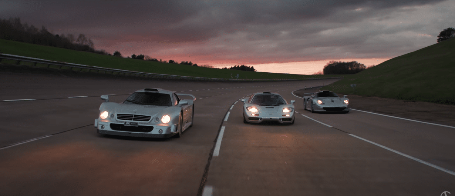 Vidéo Les Porsche 911 Gt1 Mclaren F1 Et Mercedes Benz Clk Gtr Réunies Les Voitures