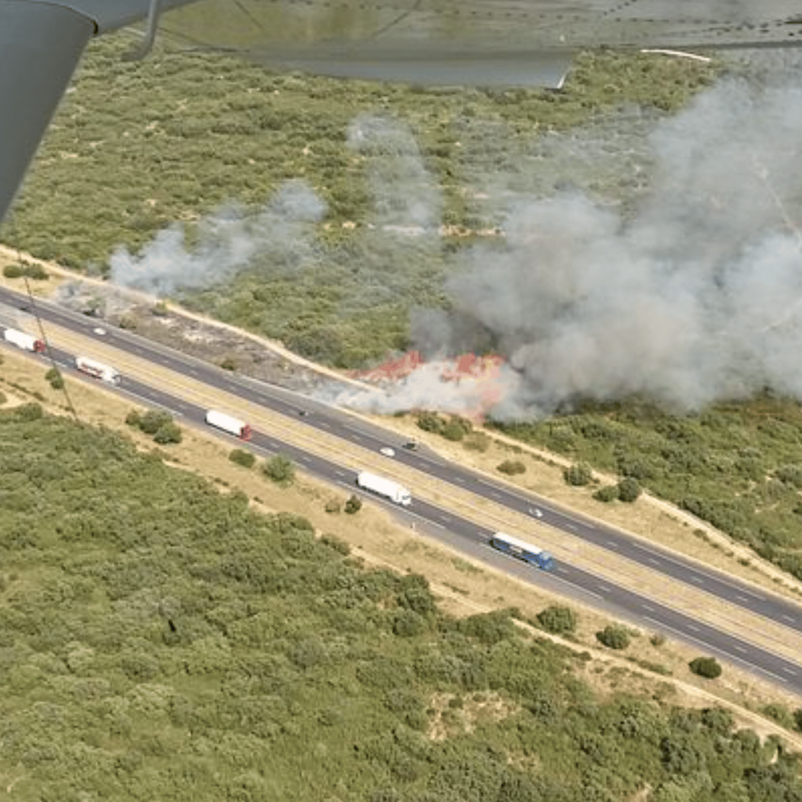 canicule incendies autoroutes