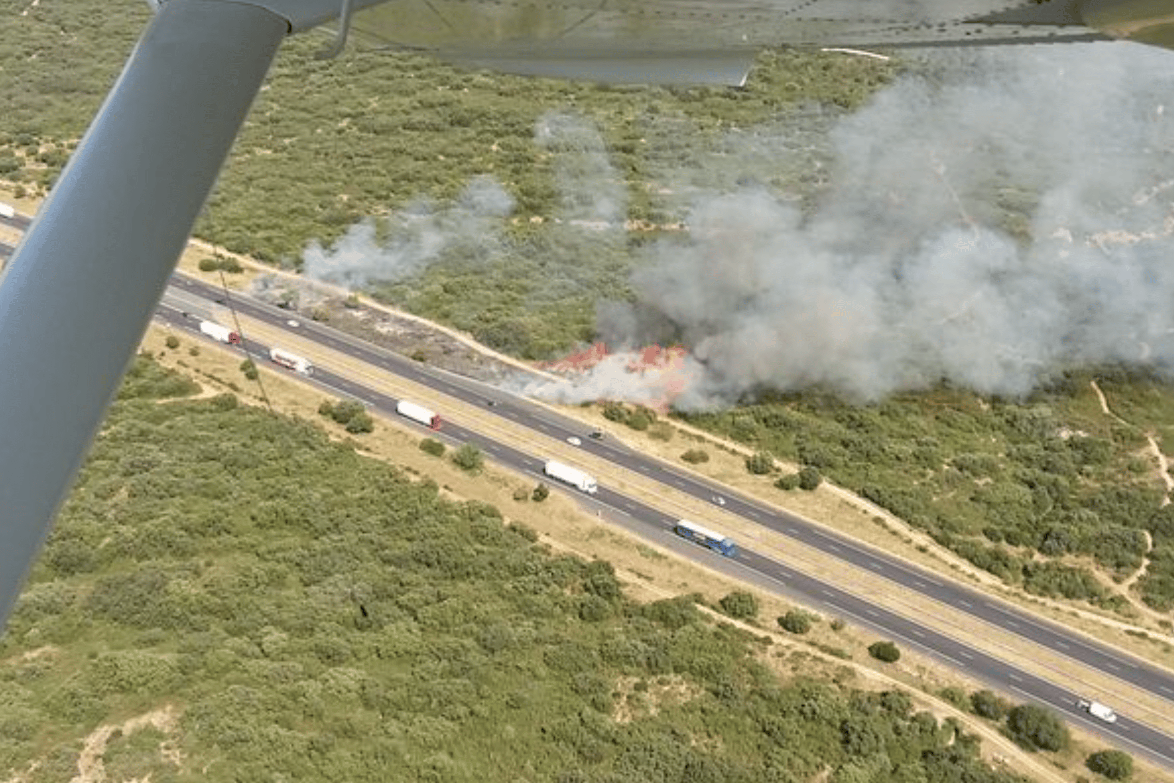 canicule incendies autoroutes