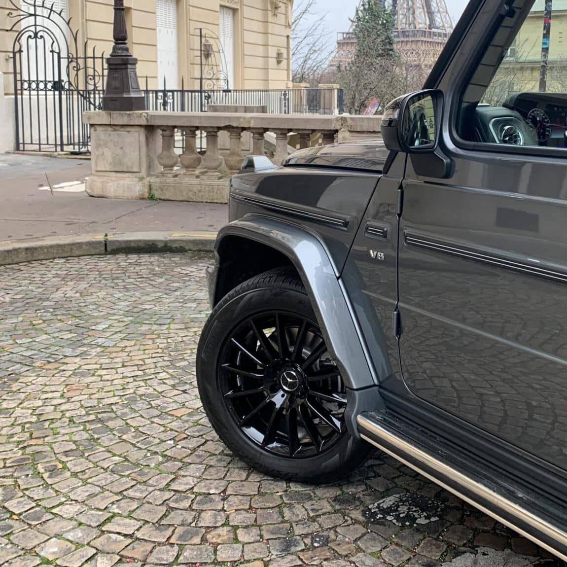 SUV Paris pneus dégonflés