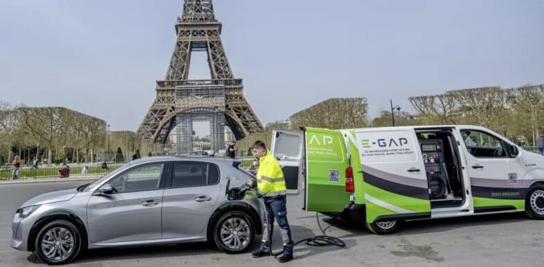 voiture électrique E-Gap recharge mobile