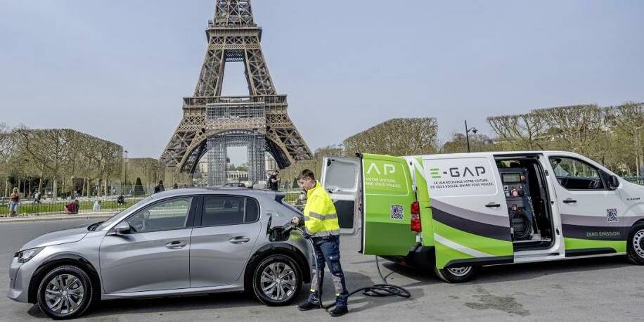 voiture électrique E-Gap recharge mobile