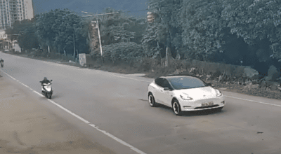 accident Tesla Model Y Chine vidéo voiture électrique
