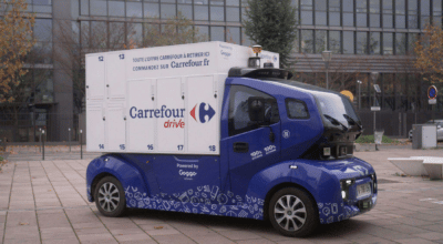 Carrefour Drive Goggo Network navette autonome