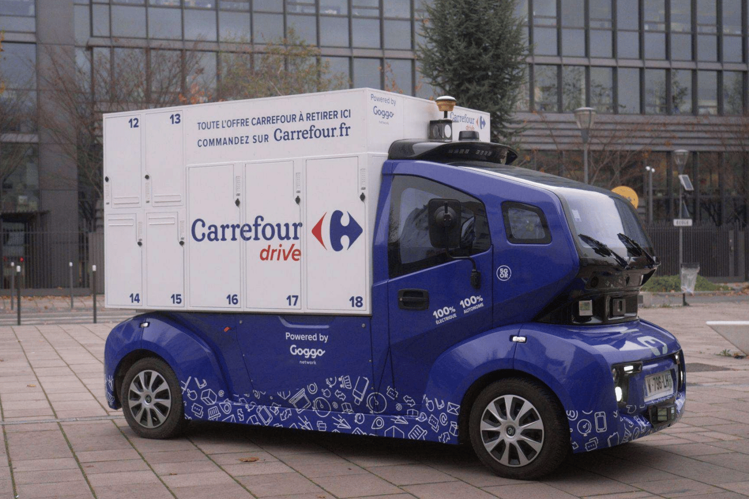 Carrefour Drive Goggo Network navette autonome