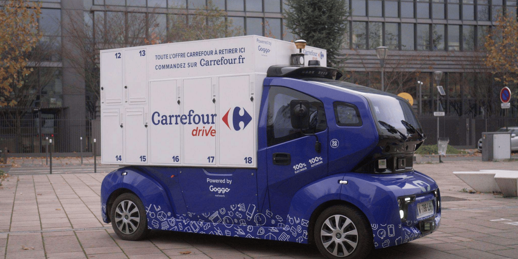 Carrefour Drive Goggo Network navette autonome