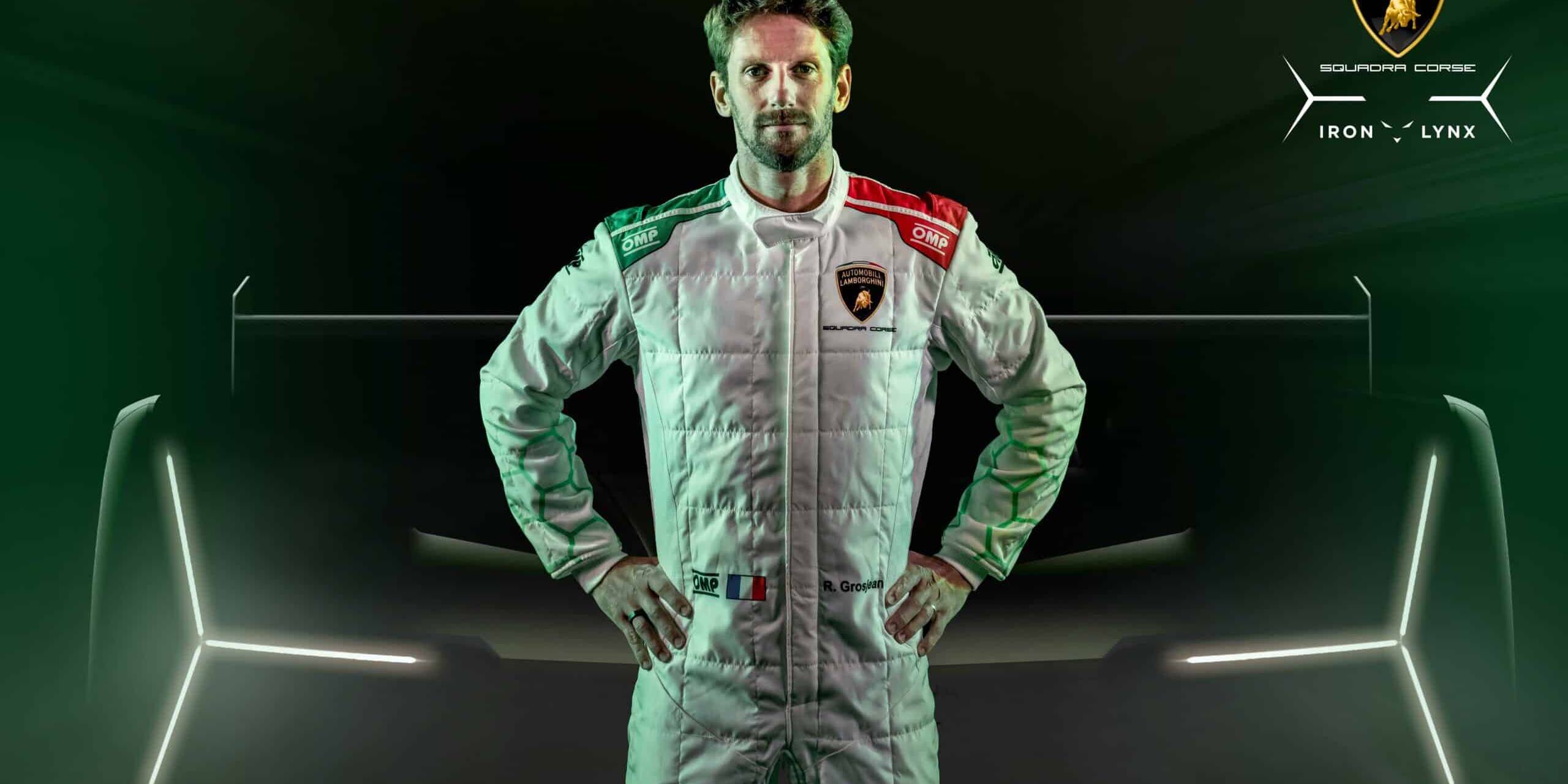 Romain Grosjean 24 Heures du Mans 2024 LMDh Lamborghini