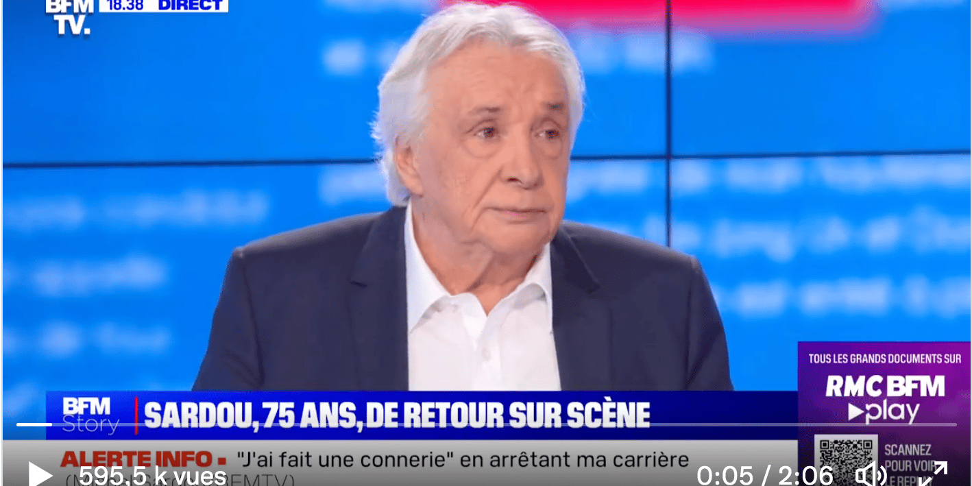 Michel Sardou BFMTV 130 km/h Sécurité routière