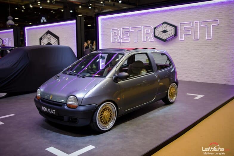 Rétromobile 2023 stand Renault Twingo