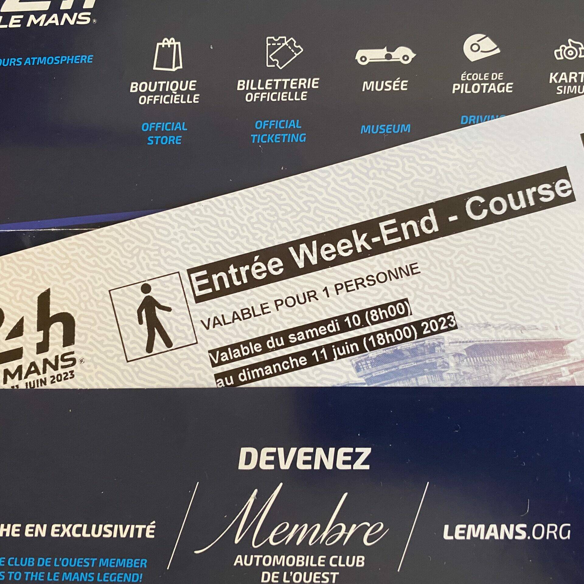 24 Heures du Mans 2023 billetterie revente officielle billets