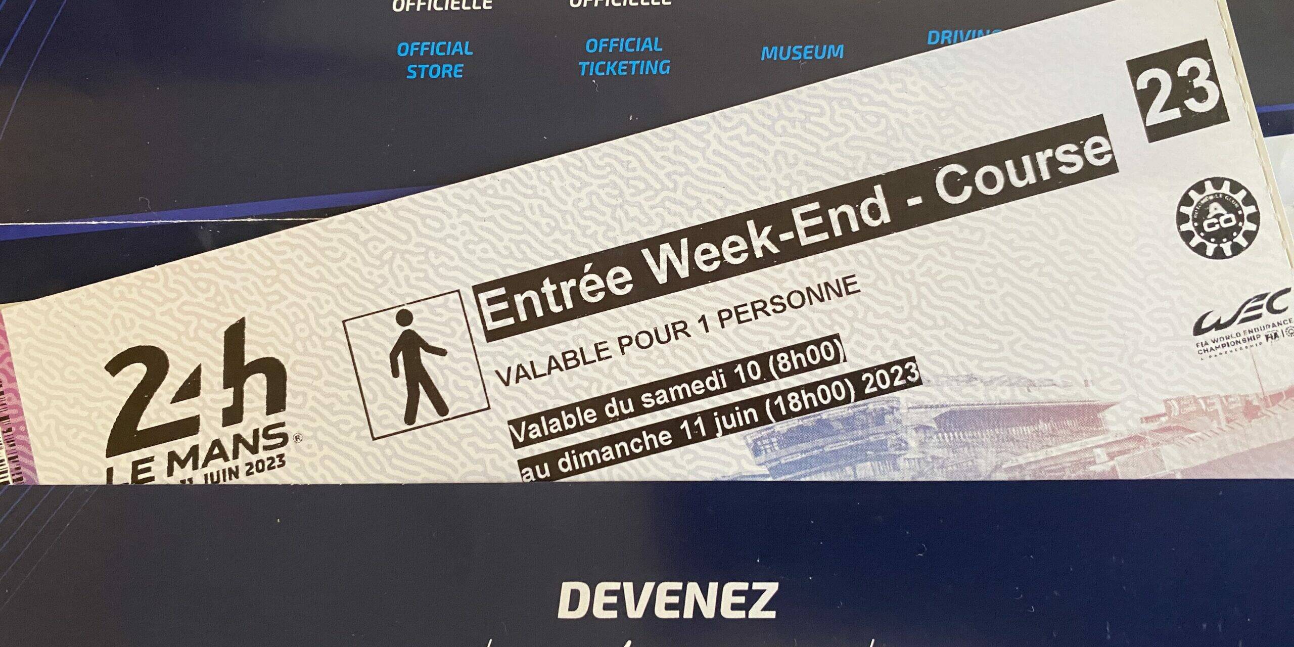 24 Heures du Mans 2023 billetterie revente officielle billets