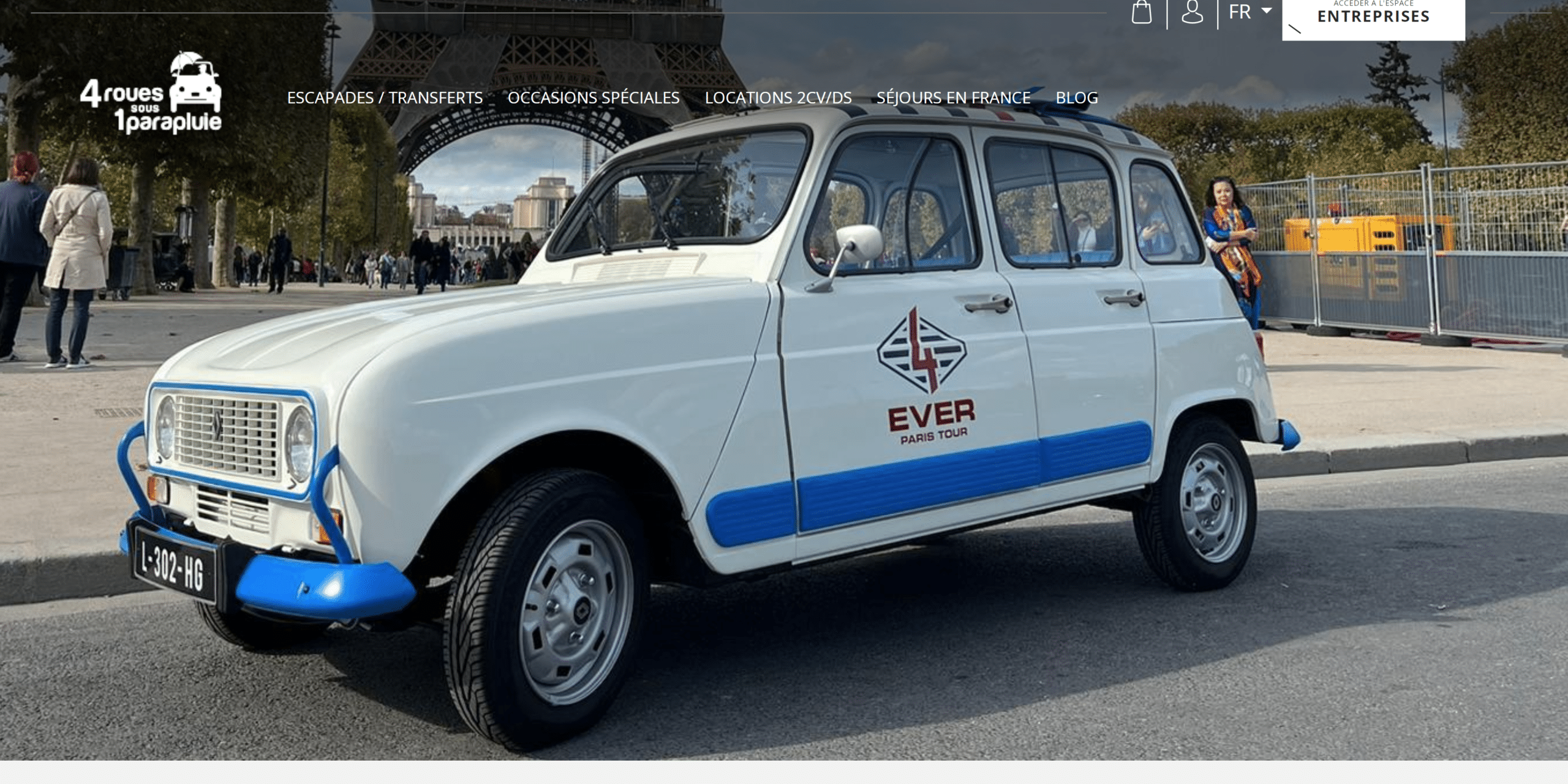 Renault 4 4L rétrofit 4ever Paris Tour